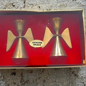 VINTAGE SOLID BRASS CANDEL STICKS